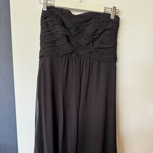 White House Black Market Black Strapless Dress